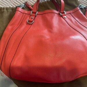 Authentic Leather Gucci Red Abbey-Hobo